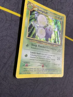 Swirl Pokemon Card - Jumpluff - Unlimited - Holo Rare (7/111) Neo Genesis *HP* - Image 4