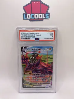 2022 Pokemon Corviknight VMAX Silver Tempest FA TG19 PSA 7 - Image 1