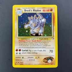 Pokemon Brock's Rhydon Holo Rare 2/132 Gym Heroes - Image 1