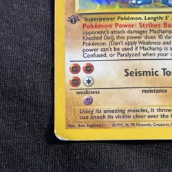 Machamp 8/102 Base Set Holo Rare 1st Edition 100 HP Pokemon TCG Card - Image 3