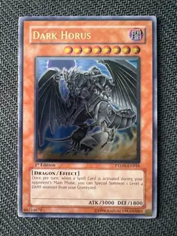 Yugioh Dark Horus 1st Edition Ultimate Rare PTDN-EN016 NM - Image 1