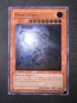 Yugioh Dark Horus 1st Edition Ultimate Rare PTDN-EN016 NM - Image 2