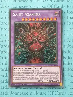 SUDA-EN036 Saint Azamina Secret Rare Yu-Gi-Oh Card 1st Edition New - Image 1