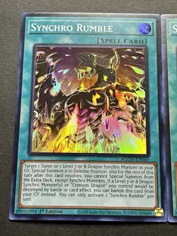 3x Synchro Rumble | AGOV-EN060 | Super Rares | LP | 1st Edition | YuGiOh! - Image 3