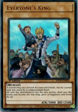 Yugioh Everyone's King SDCK-EN050 1st Edition Ultra Rare NM - Image 1