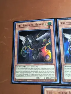 3X YuGiOh - Tri-Brigade Nervall - MP21 EN169 - Ultra Rare - 1st Edition - Image 2