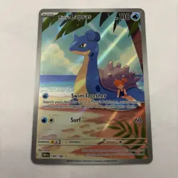Misty's Lapras Destined Rivals 194/182 Illustration Rare Pokemon TCG Near Mint - Image 1