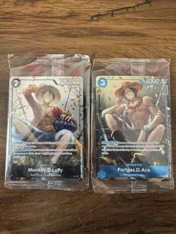 One Piece Tin Set Vol 2 Luffy P075 Ace P074 Promos Sealed English - Image 1
