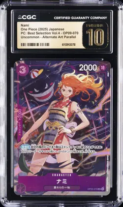 2025 ONE PIECE PC: BEST SELECTION VOL. 4 JPN #OP09-070 NAMI CGC 10 PRISTINE - Image 1