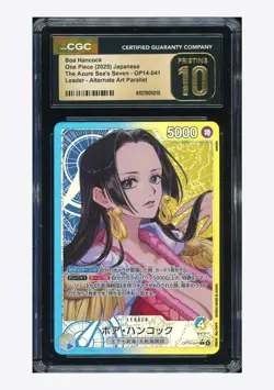 One Piece CGC 10 PRISTINE Boa Hancock L Alt Art 2025 OP14-041 OP14 Japanese - Image 1