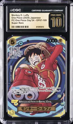2024 ONE PIECE PC: ONE PIECE DAY '24 JPN MONKEY D. LUFFY CGC 10 PRISTINE - Image 1