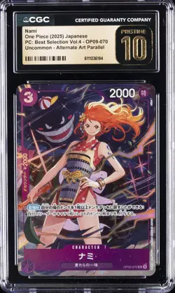 2025 ONE PIECE JPN UNCOMMON ALT ART #OP09-070 NAMI CGC 10 PRISTINE - Image 1