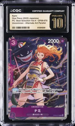 2025 ONE PIECE PC: BEST SELECTION VOL. 4 JPN #OP09-070 NAMI CGC 10 PRISTINE - Image 1