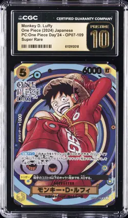 2024 ONE PIECE PC: ONE PIECE DAY '24 JPN MONKEY D. LUFFY CGC 10 PRISTINE - Image 1