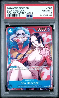 2024 ONE PIECE PROMOS SEALED BATTLE VOL.2 #066 BOA HANCOCK PSA 10 - Image 1
