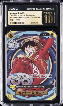 2024 ONE PIECE PC: ONE PIECE DAY '24 JPN MONKEY D. LUFFY CGC 10 PRISTINE - Image 1