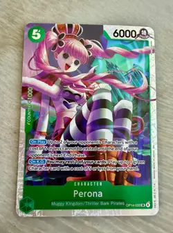 PERONA ONE PIECE AZURE SEA'S SEVEN SUPER RARE FOIL OP14-033 SR MINT - Image 1