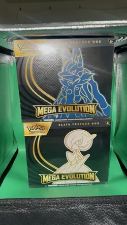 Pokemon Mega Evolution Pokemon Center Elite Trainer Box ETB Set of 2 Sealed - Image 1