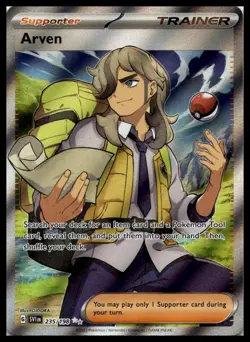Arven 235/198 Scarlet & Violet Base Set Full Art SIR Pokemon Card | NM - Image 1