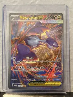 Mega Latias Ex 181/132 Mega Evolution Special Illustration Rare Pokemon TCG - Image 1