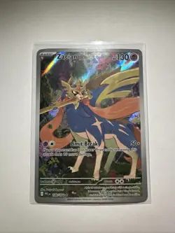 Phantasmal Flames Zacian 100/094 Illustrator Rare Pokemon Card - Image 1