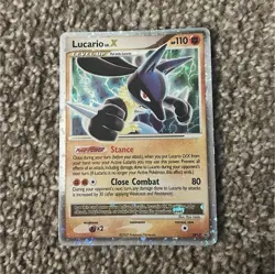 Pokemon Lucario LV.X DP12 Diamond & Pearl Promo Holo 110 HP English Card - Image 1