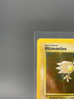 Pokemon Hitmonlee Fossil Holo Rare 7/62 Unlimited NM/LP Basic Card 1999 - Image 2