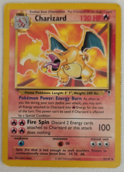 Pokemon Charizard 3/110 Legendary Collection Non-Holo Rare Card 2002 ! *1 Owner* - Image 1
