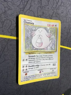 Chansey 3/102 Holo 1999 WOTC Pokemon TCG Base Set Unlimited Rare Card MP - Image 2