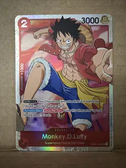 ONE PIECE Card Game Romance Dawn OP01-024 Monkey D Luffy Super Rare - Image 1