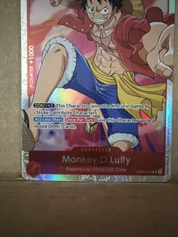ONE PIECE Card Game Romance Dawn OP01-024 Monkey D Luffy Super Rare - Image 3