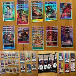 Lot 221 One Piece Card Game English OP09 Emperors in the New World Rare, SR, L - Image 1