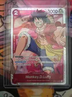 ONE PIECE Card Game Romance Dawn OP01-024 Monkey D Luffy Super Rare - Image 1