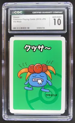 2019 POKEMON PLAYING CARDS JAPANESE GLOOM OLD MAID CGC 10 RC7 - Image 1