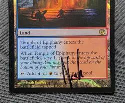 MTG FOIL Temple of Epiphany- Signed -Journey into Nyx Magic Card # 164 - Image 4