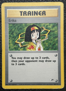 Lot of 4 Erika Themed Cards - Vintage Pokemon TCG: Gym Heroes / Challenge - Image 2