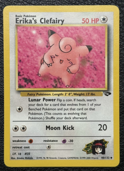 Lot of 4 Erika Themed Cards - Vintage Pokemon TCG: Gym Heroes / Challenge - Image 4