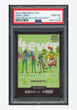 One Piece PSA 10 Don !! Card GRE4N BOYZ 2024 One Piece Day Sp Live Day Japanese - Image 1