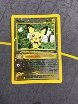 Pichu Holo Black Star Promo 35 WotC 2001 Vintage Pokemon Card MP - Image 1