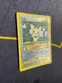 Pichu Holo Black Star Promo 35 WotC 2001 Vintage Pokemon Card MP - Image 2