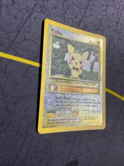 Pichu Holo Black Star Promo 35 WotC 2001 Vintage Pokemon Card MP - Image 3