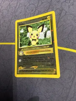 Pichu Holo Black Star Promo 35 WotC 2001 Vintage Pokemon Card MP - Image 5