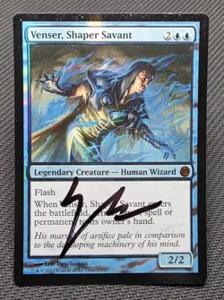 MTG FOIL Venser, Shaper Savant- Signed -From the Vault: Twenty Magic Card # 015 - Image 1