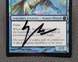 MTG FOIL Venser, Shaper Savant- Signed -From the Vault: Twenty Magic Card # 015 - Image 4