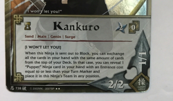 Kankuro [I Won't Let You!] Rare 1st Edition Foil Ninja card N-738 Naruto ccg tcg - Image 3