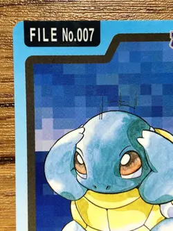 Pokemon Carddass Card Squirtle File No.7 Bandai Pocket Monsters 1997 - Image 3