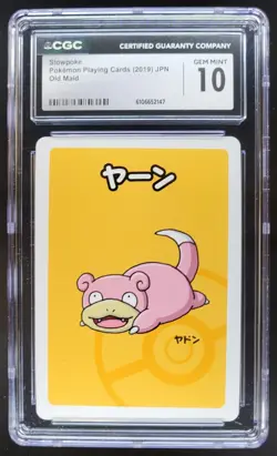2019 POKEMON PLAYING CARDS JAPANESE SLOWPOKE OLD MAID CGC 10 RC7 - Image 1