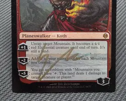MTG FOIL Koth of the Hammer- DAMAGED - Signed -DD: Venser vs. Koth Magic Card - Image 4