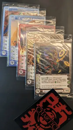 Chaotic Fire And Stone 3 Card Promo Lot Of 10x Sealed - Image 1