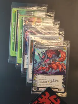 Chaotic Fire And Stone 3 Card Promo Lot Of 10x Sealed - Image 2